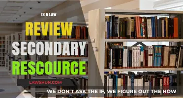 Is a Law Review a Secondary Resource? Exploring Legal Scholarship