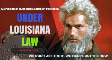 Is a Permanent Injunction a Summary Proceeding Under Louisiana Law?
