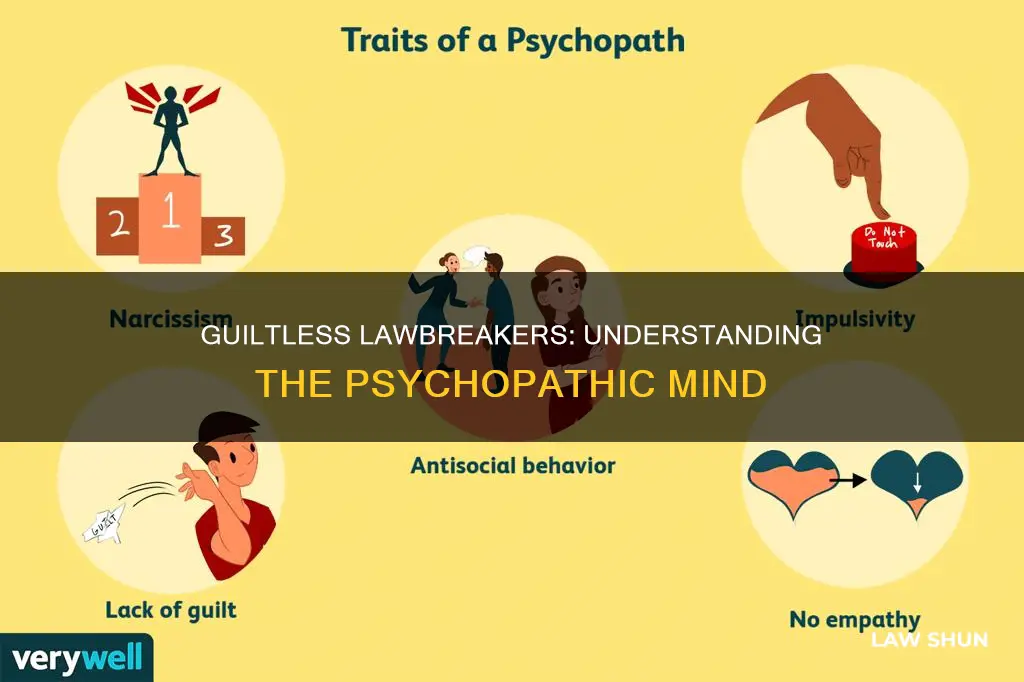 is a psychological disorder characterized by guiltlessness law breaking