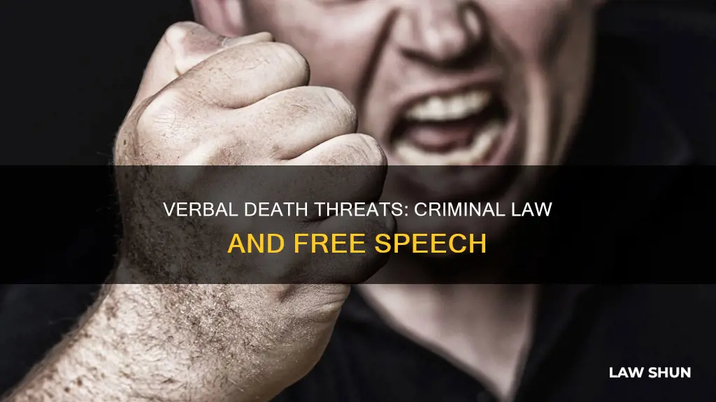 is a verbal threat against someones life breaking the law