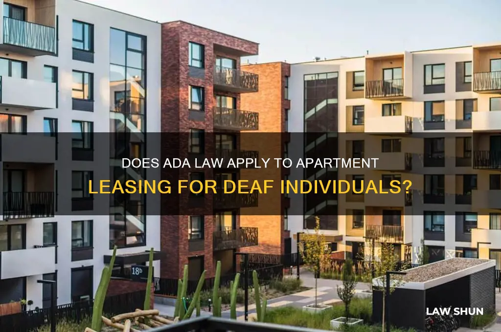 is ada law cover apartment leasing and services for deaf
