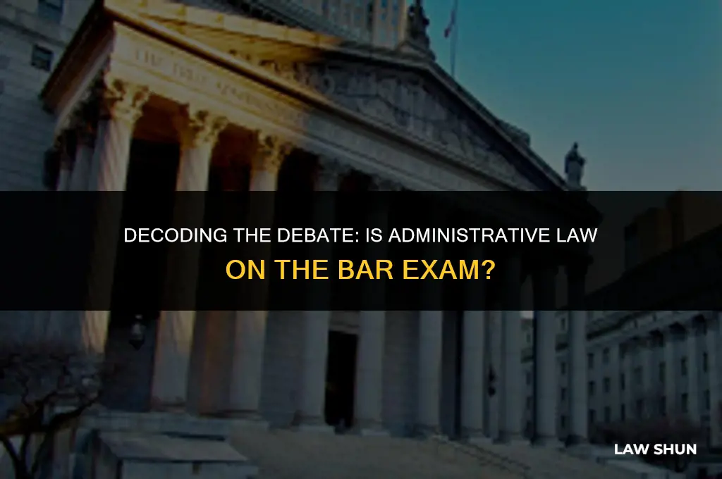 is admin law on the bar
