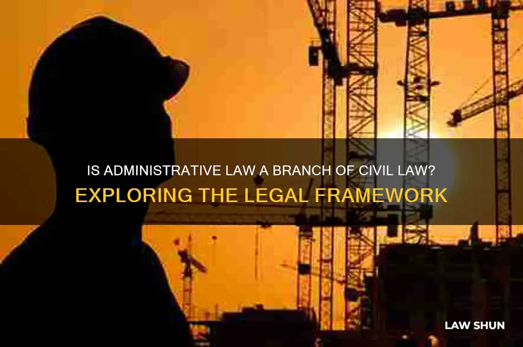 is adminstrative law part of civil law