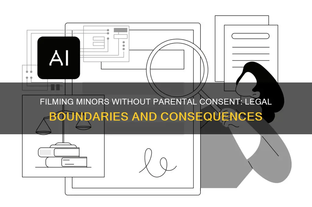 is against the law to film minors without parental consent
