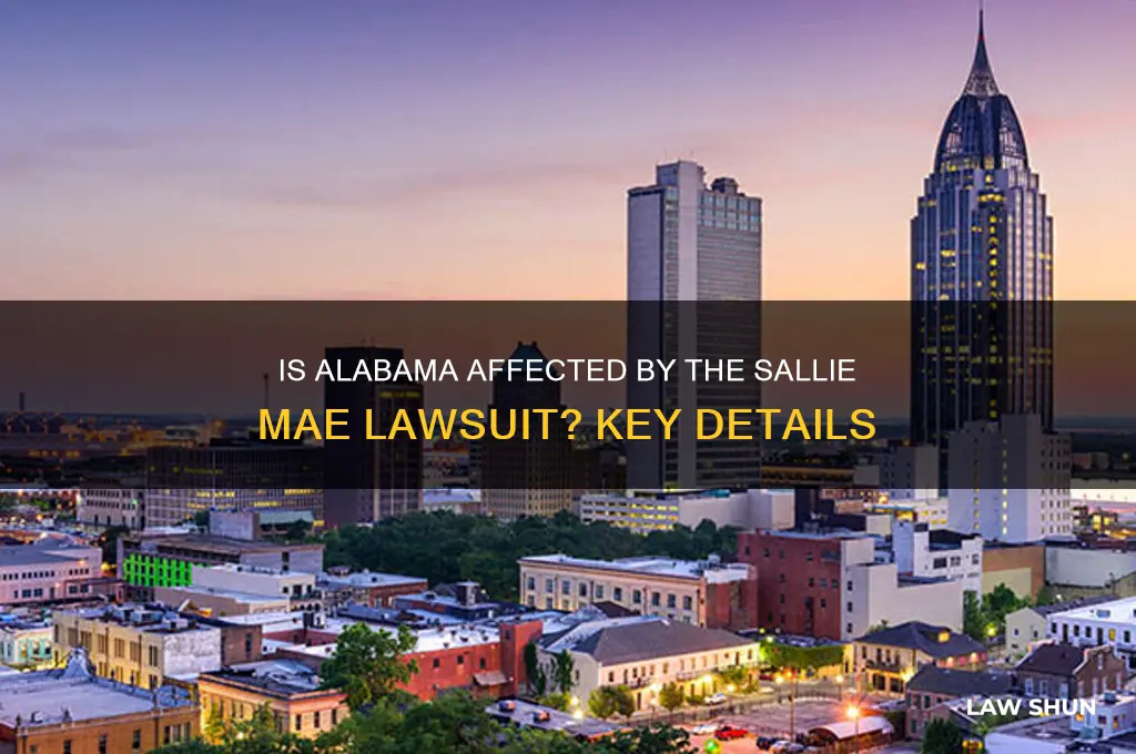 is alabama included in the sallie mae law suit