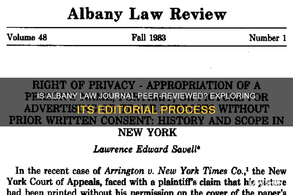 is albany law journal peer reviewed