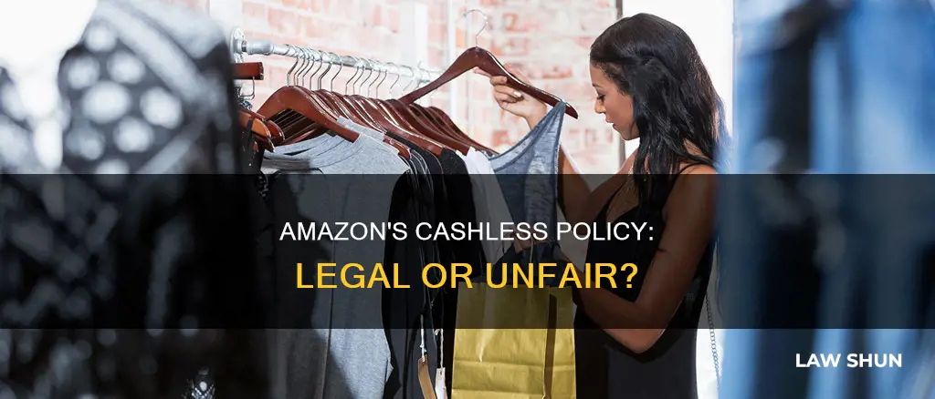 is amazon breaking the law by not accepting cash