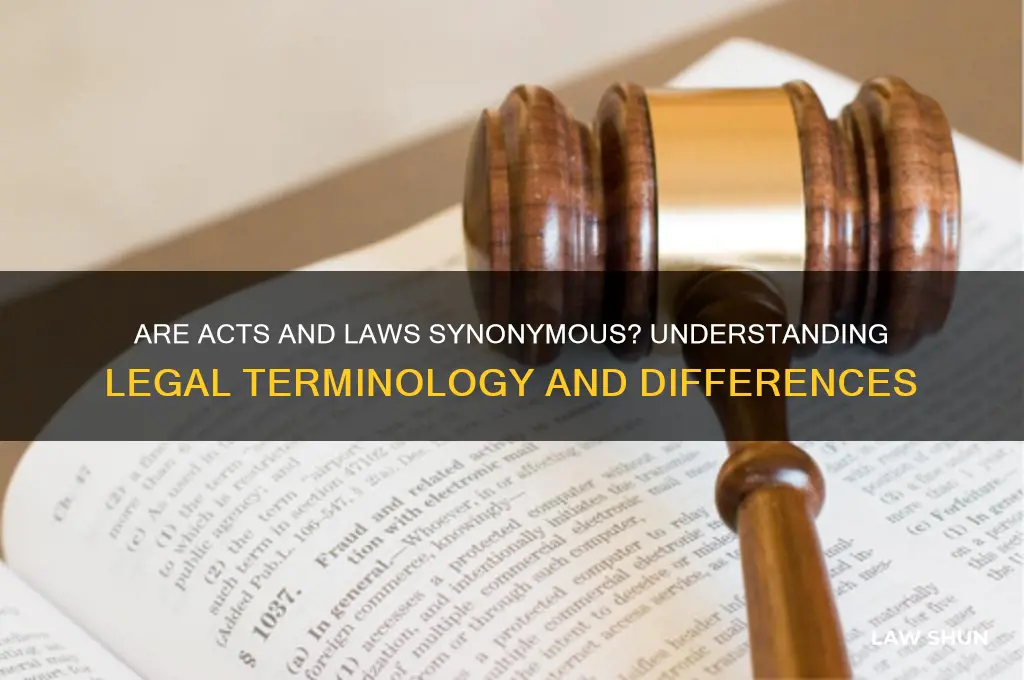 is an act also considered a law