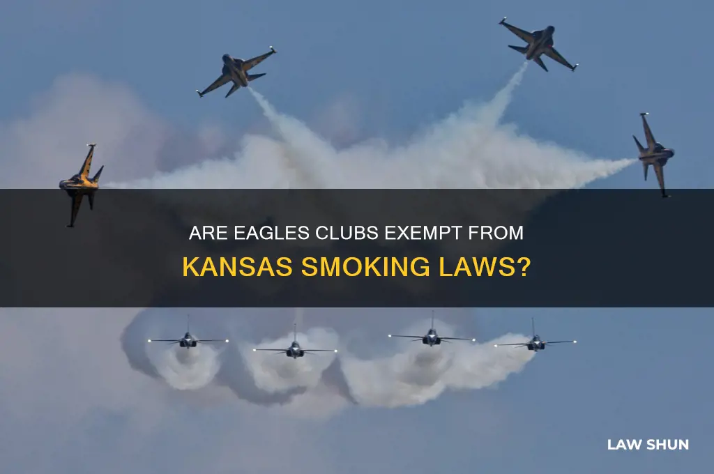 is an eagles club except from smoking laws in kansas