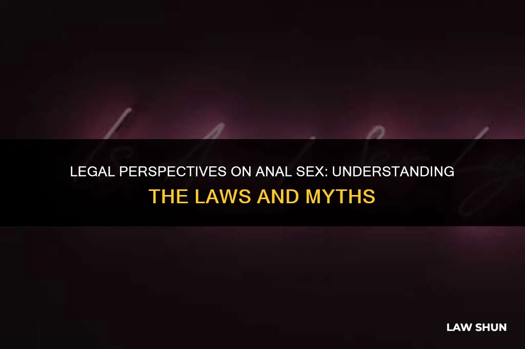 is anal sex against the law