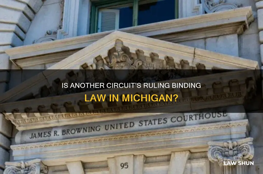 is another appellate circuit binding law in michigan