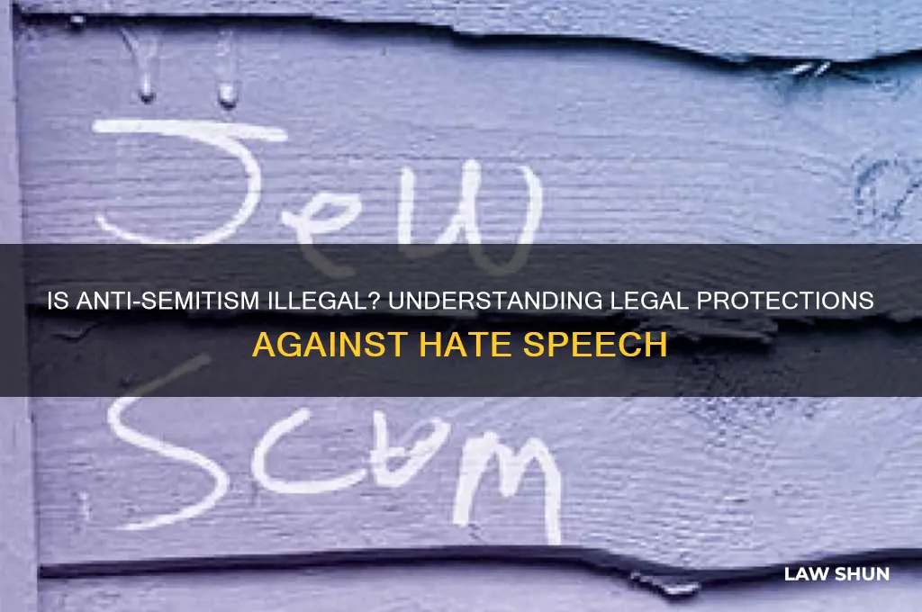 is anti semitism against the law
