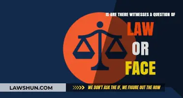 Are There Witnesses: Legal Question or Factual Determination?