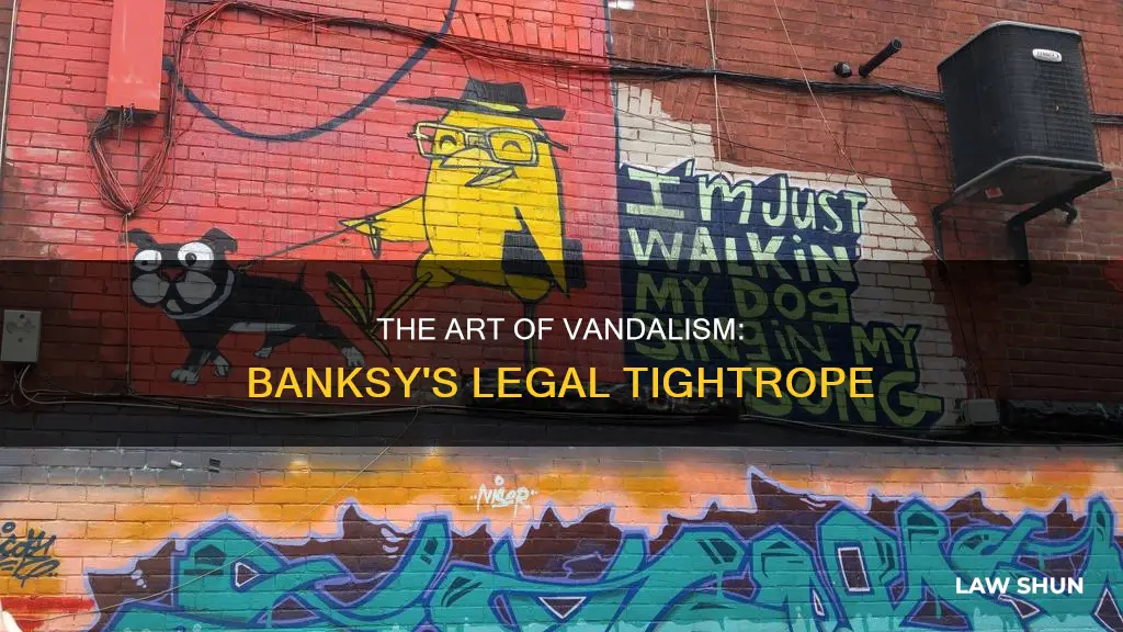 is banksy breaking the law