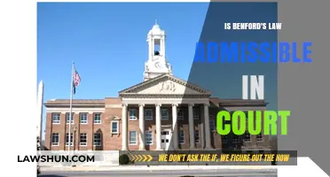 Is Benford's Law Court-Admissible? Exploring Its Legal Standing