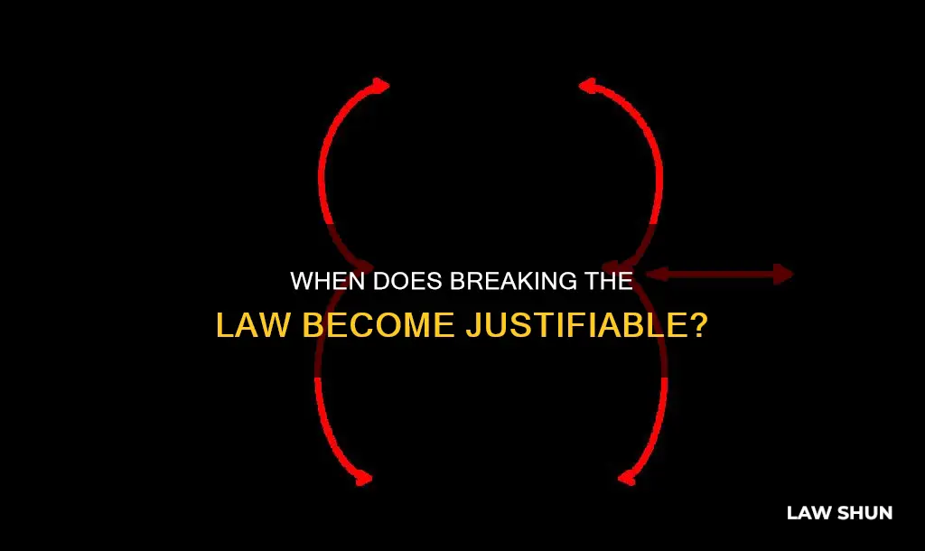 is breaking a law acceptable if the reason is justifiable