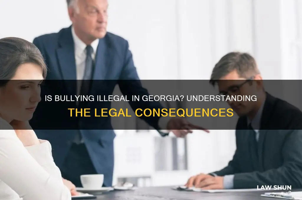 is bullying against the law in georgia