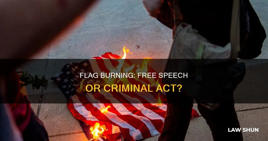 is burning the flag breaking the law