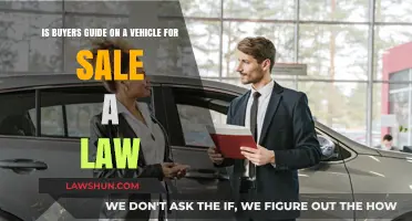 Is a Vehicle Buyers Guide Legally Required for Sales?