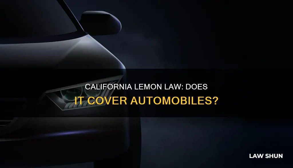 is ca lemon law applies to automobiles