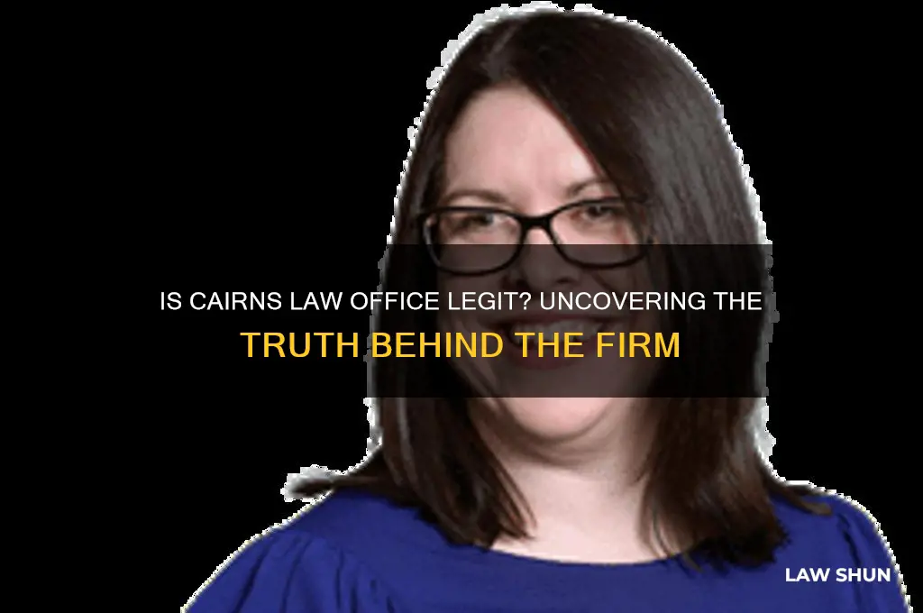 is cairns law office legit