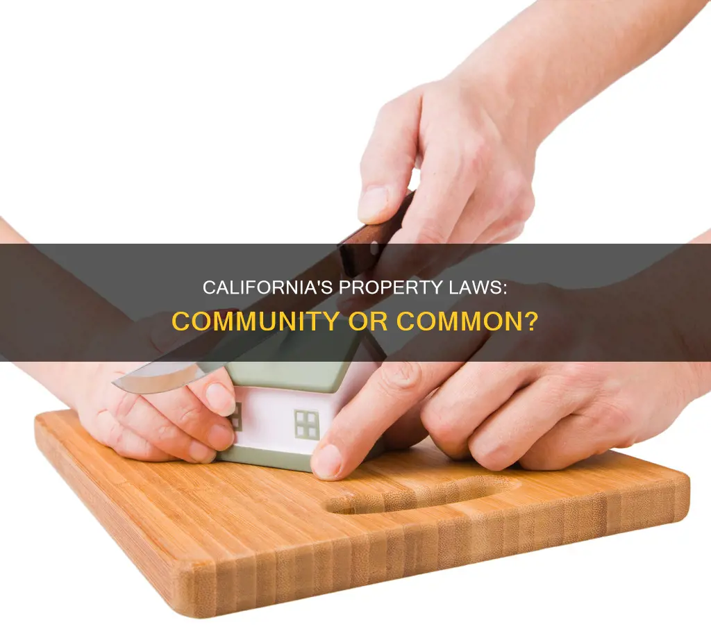 is california common law or community property