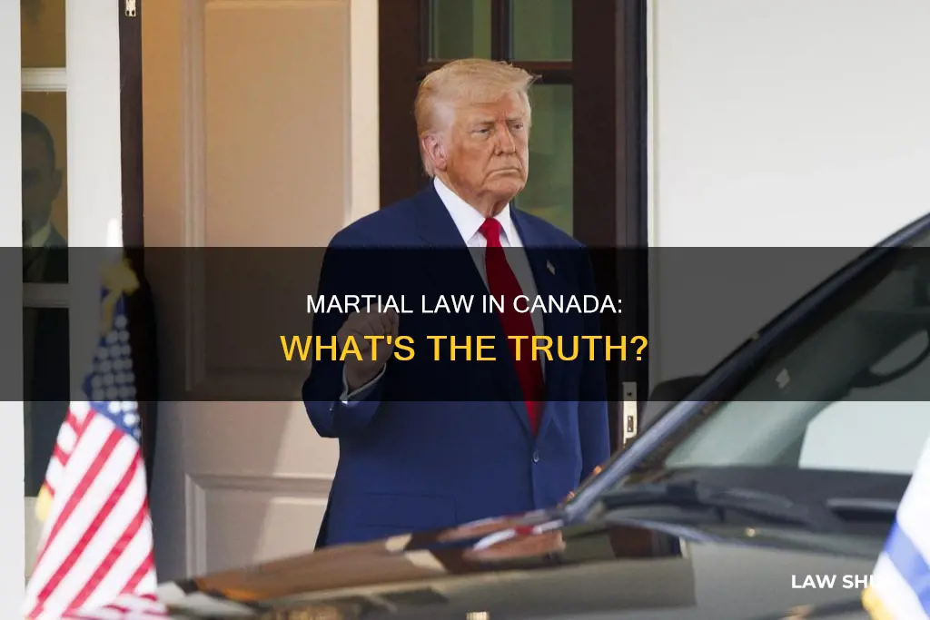 is canada declaring martial law
