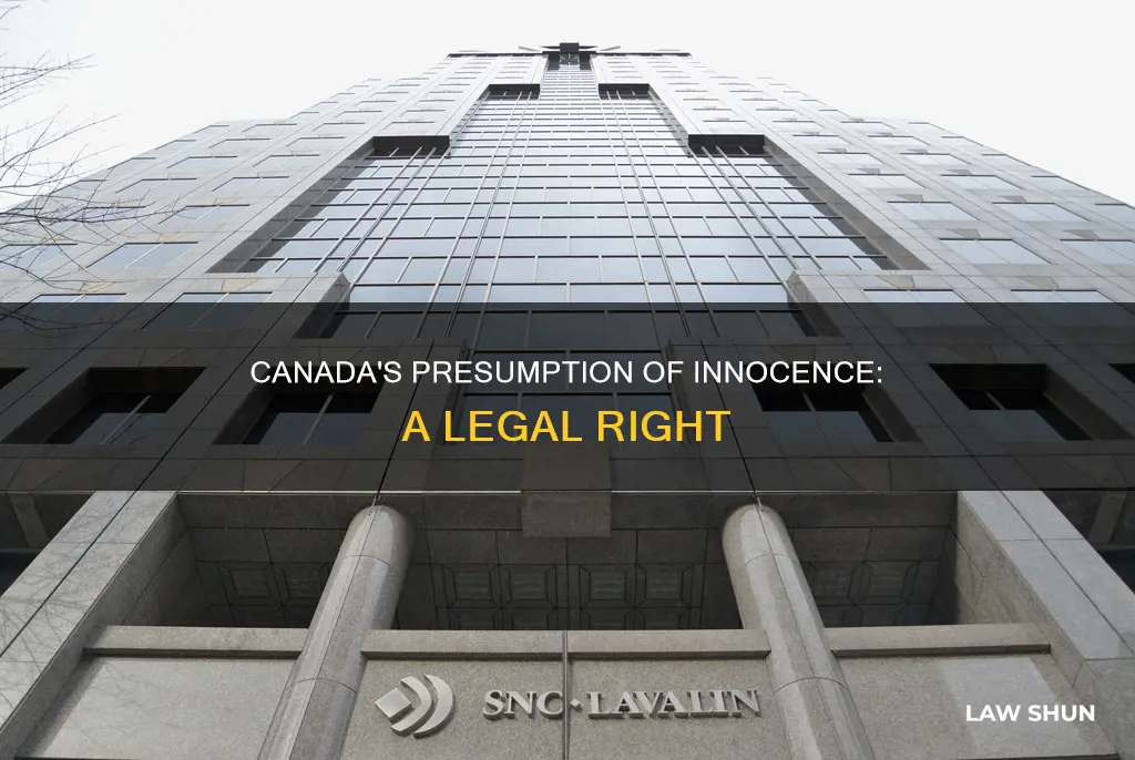 is canada innocent until proven guilty a law