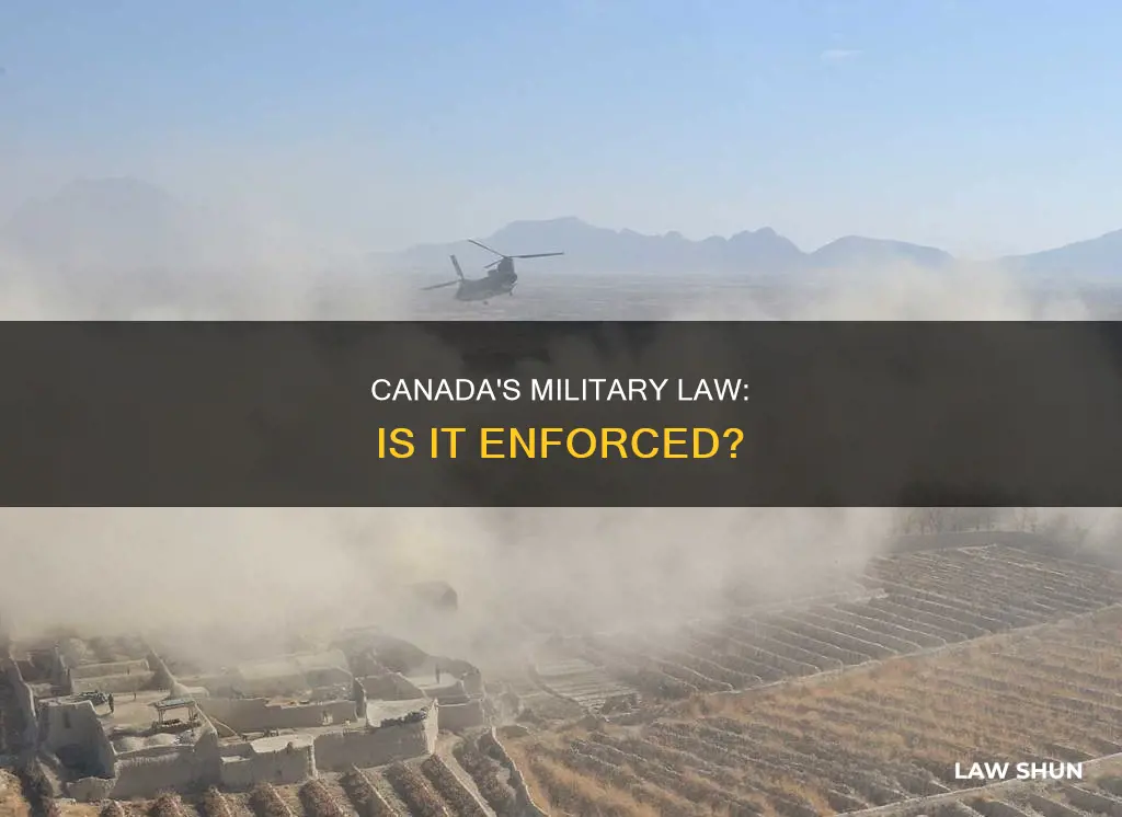 is canada under military law
