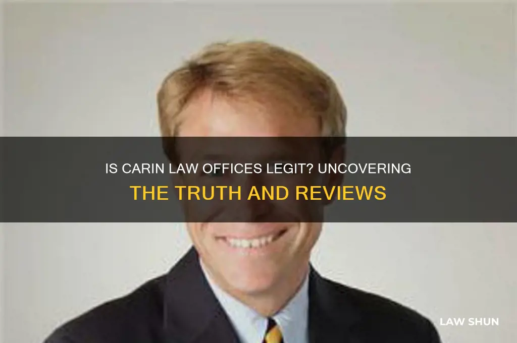 is carin law offices legit
