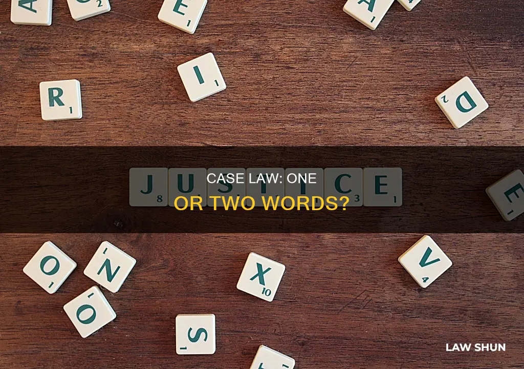 is case law one or two words