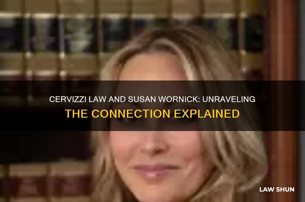 is cervizzi law related to susan wornick