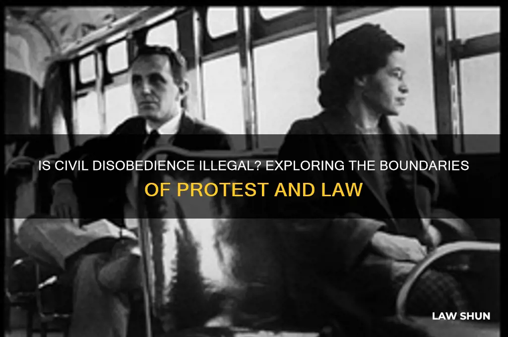 is civil disobedience against the law