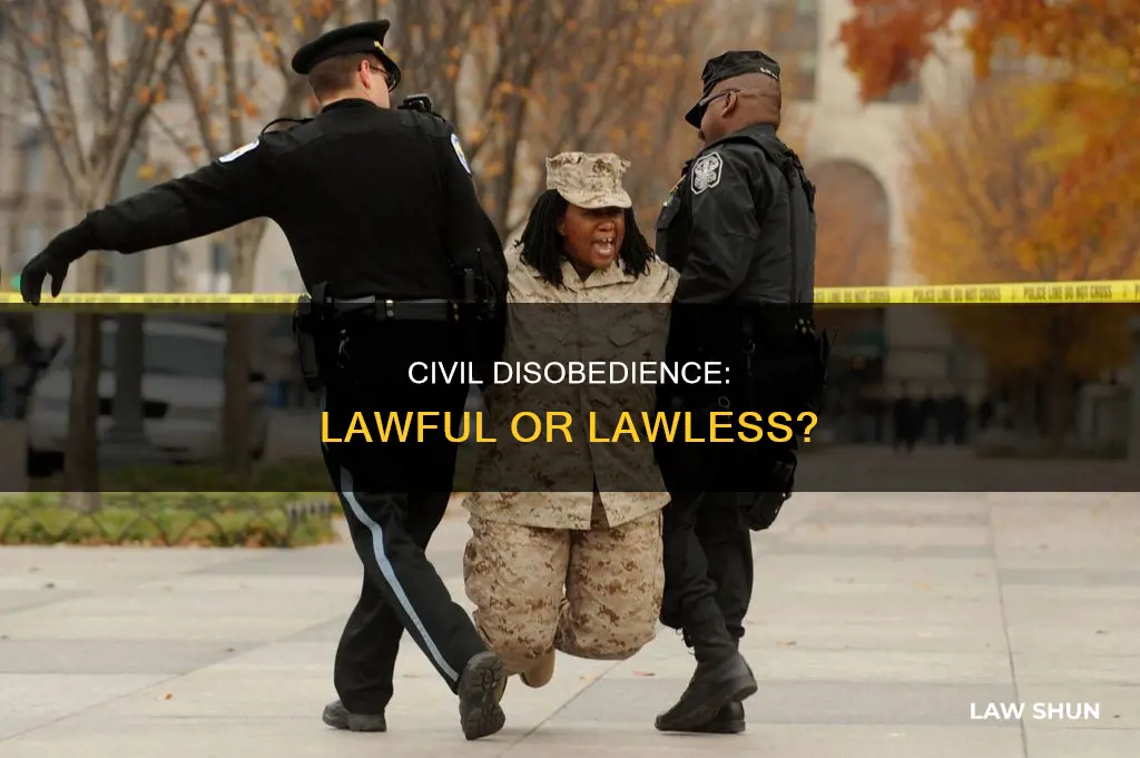 is civil disobedience breaking the law