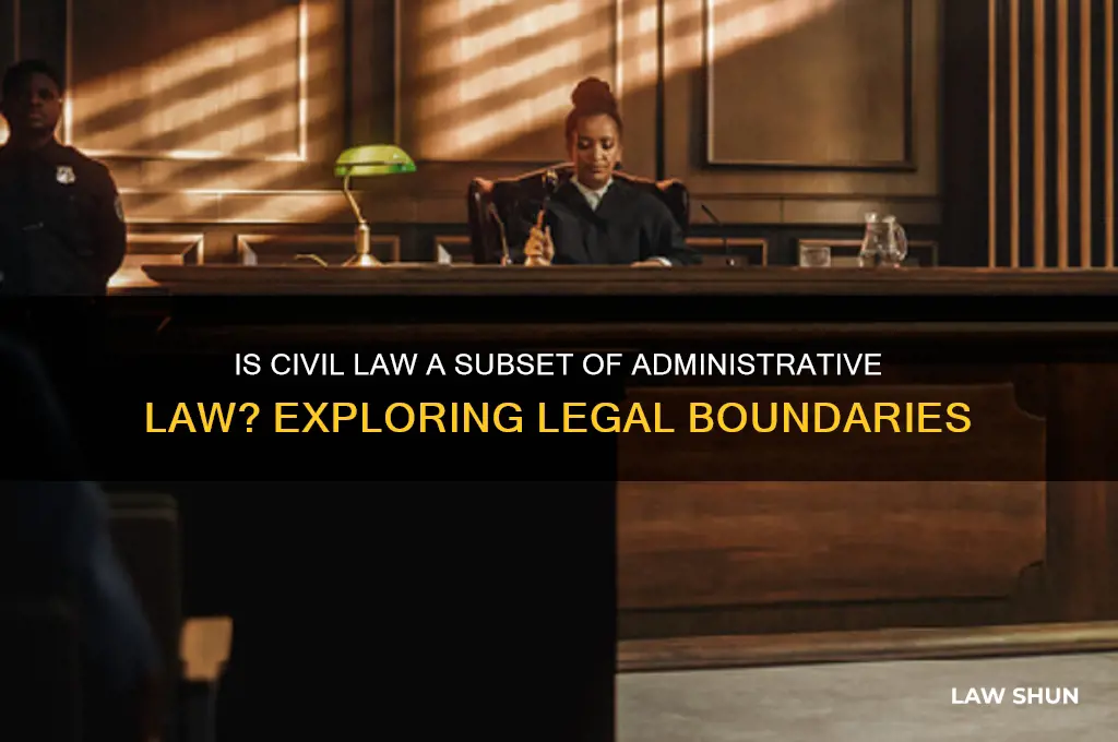 is civil law a subset of administrative law