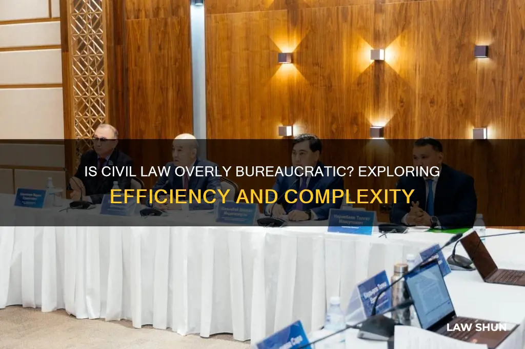 is civil law burecratic