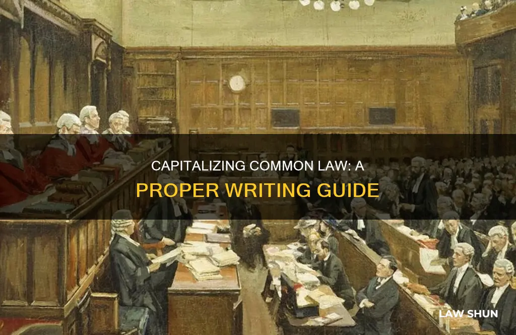 is common law capitalized