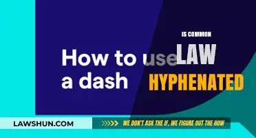 Common Law Hyphenation: What's the Rule?