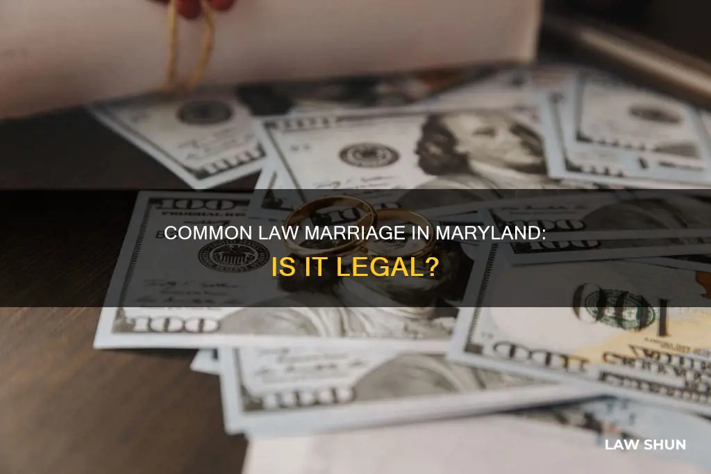 is common law marriage legal in md