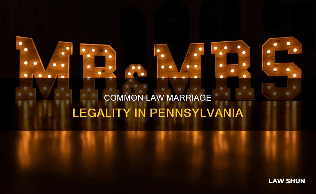 is common law marriage legal in pennsylvania