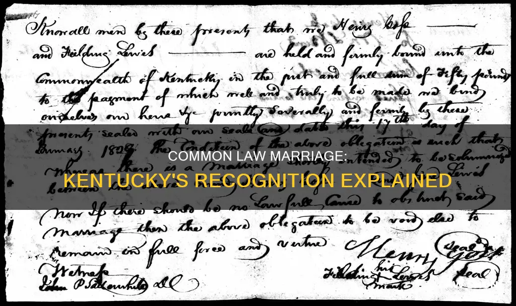 is common law marriage recognized in ky