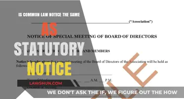 Understanding Statutory and Common Law Notice Requirements