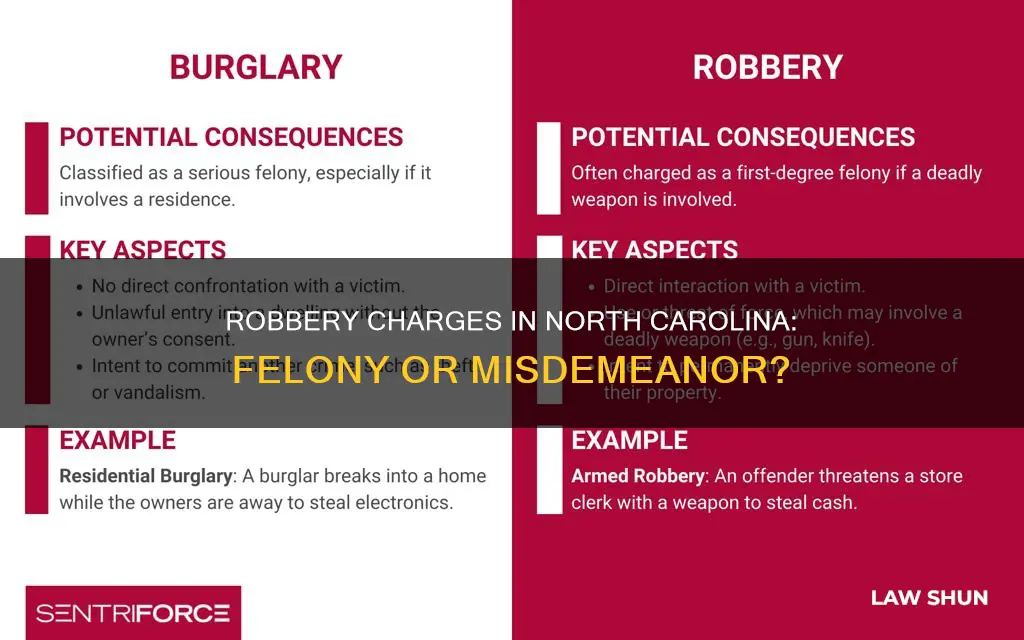 is common law robbery a felony in nc