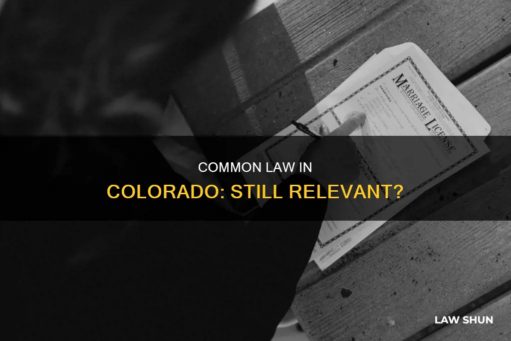 is common law still a law in colorado