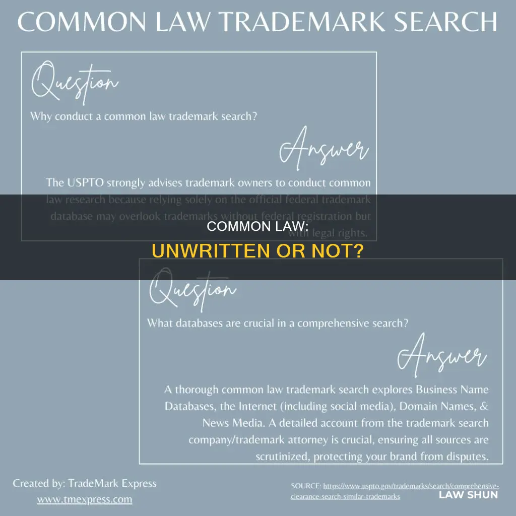 is common law unwritten