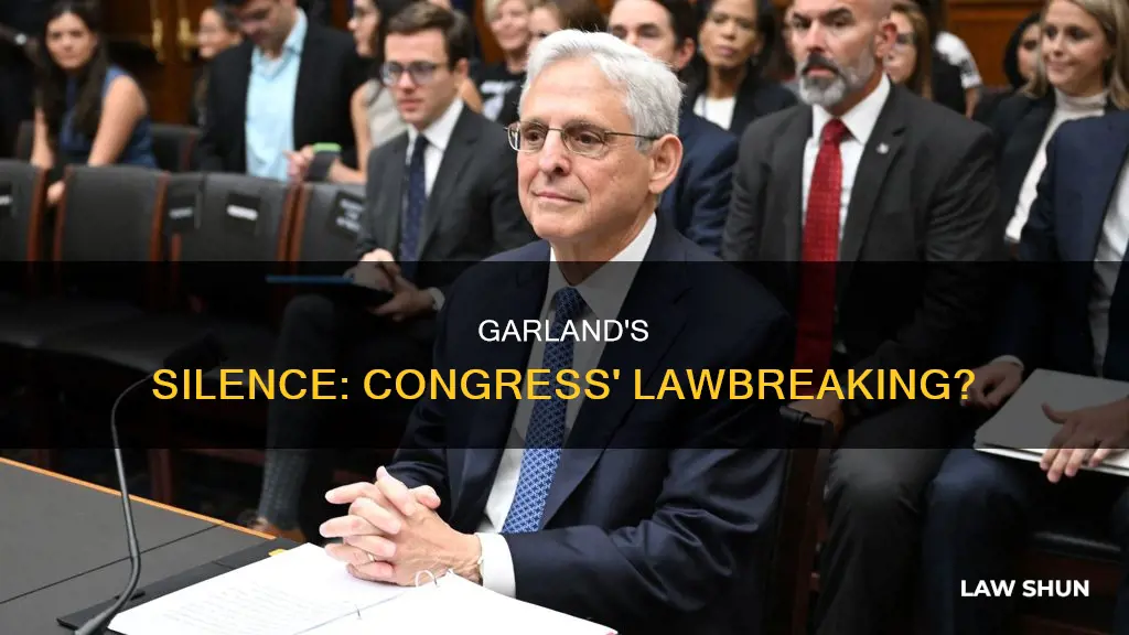 is congress breaking a law not hearing merrick garland