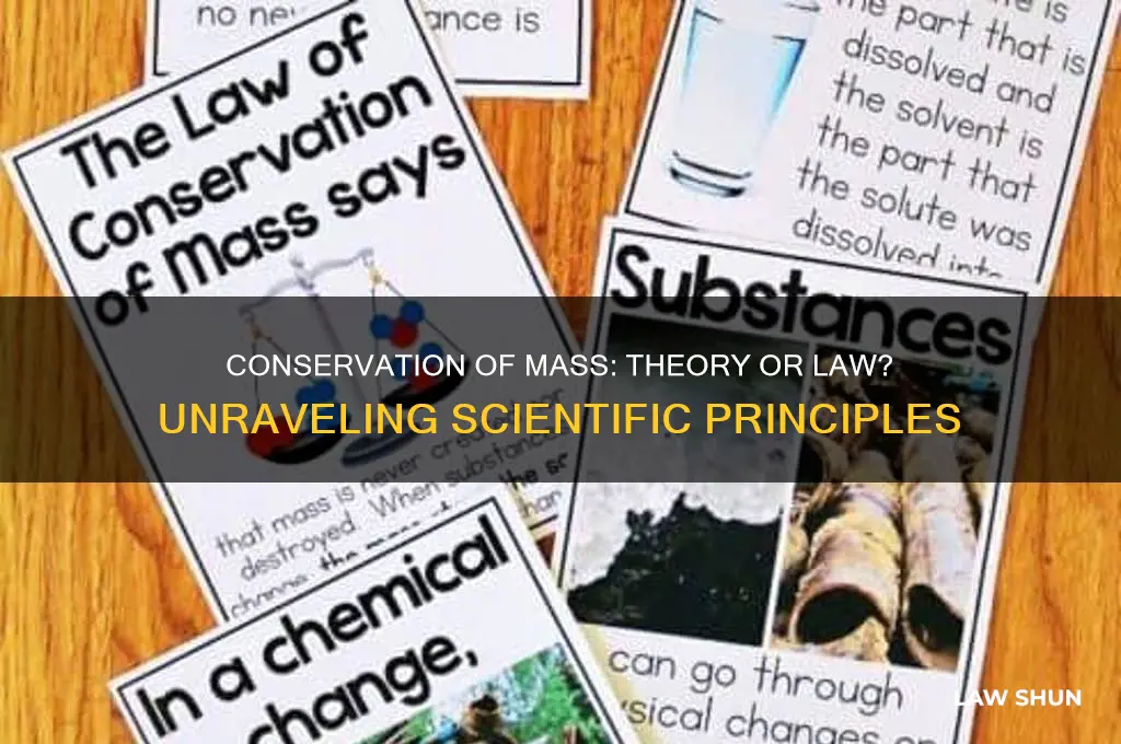 is conservation of mass a theory or law