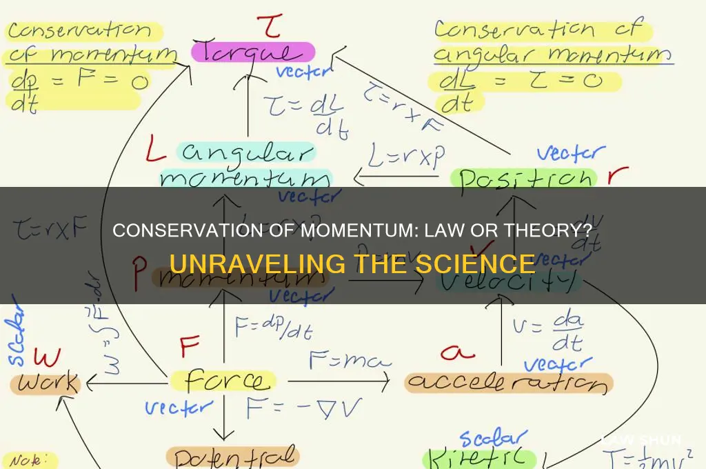 is conservation of momentum a law or theory