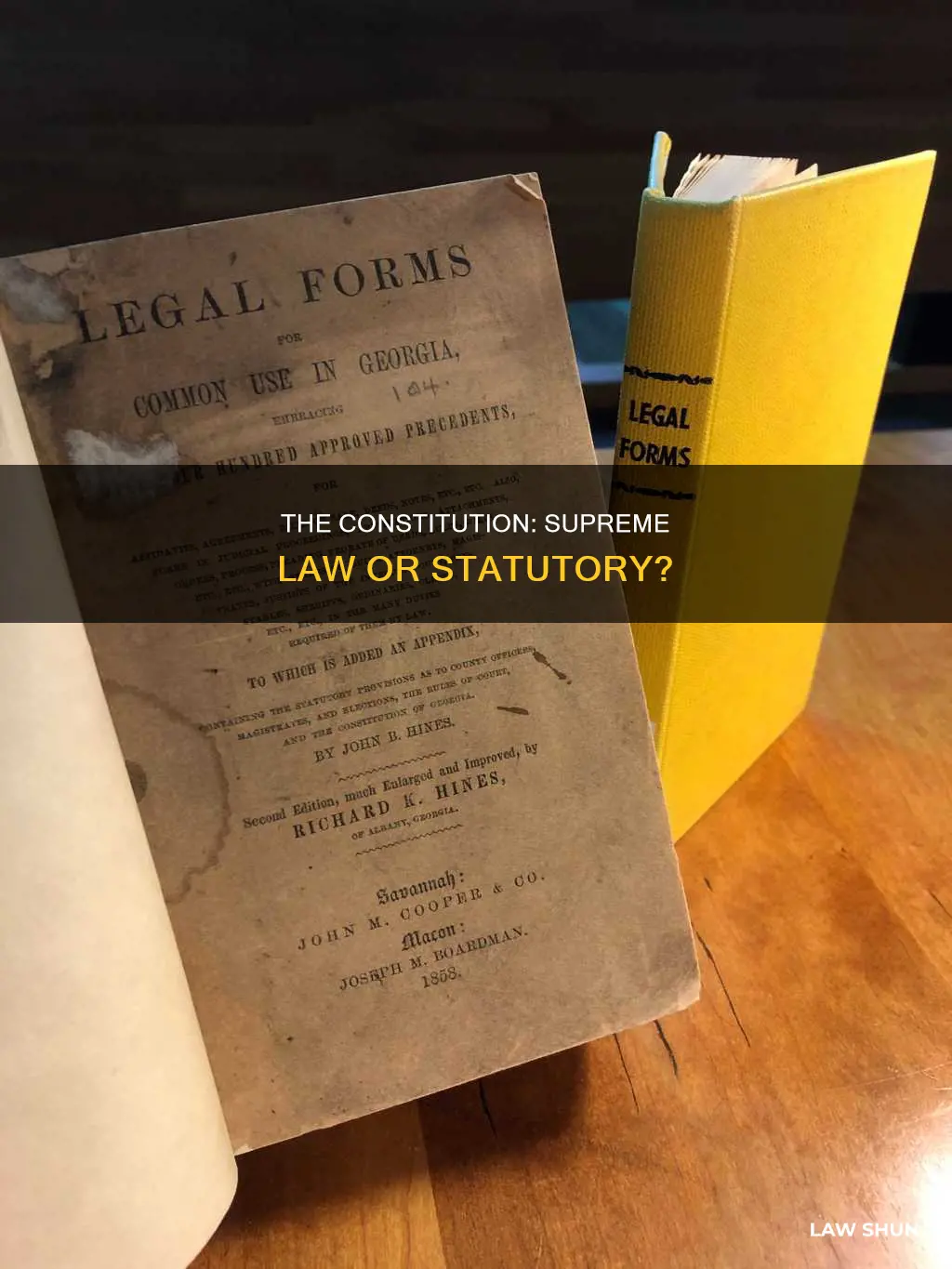 is constitution statutory law