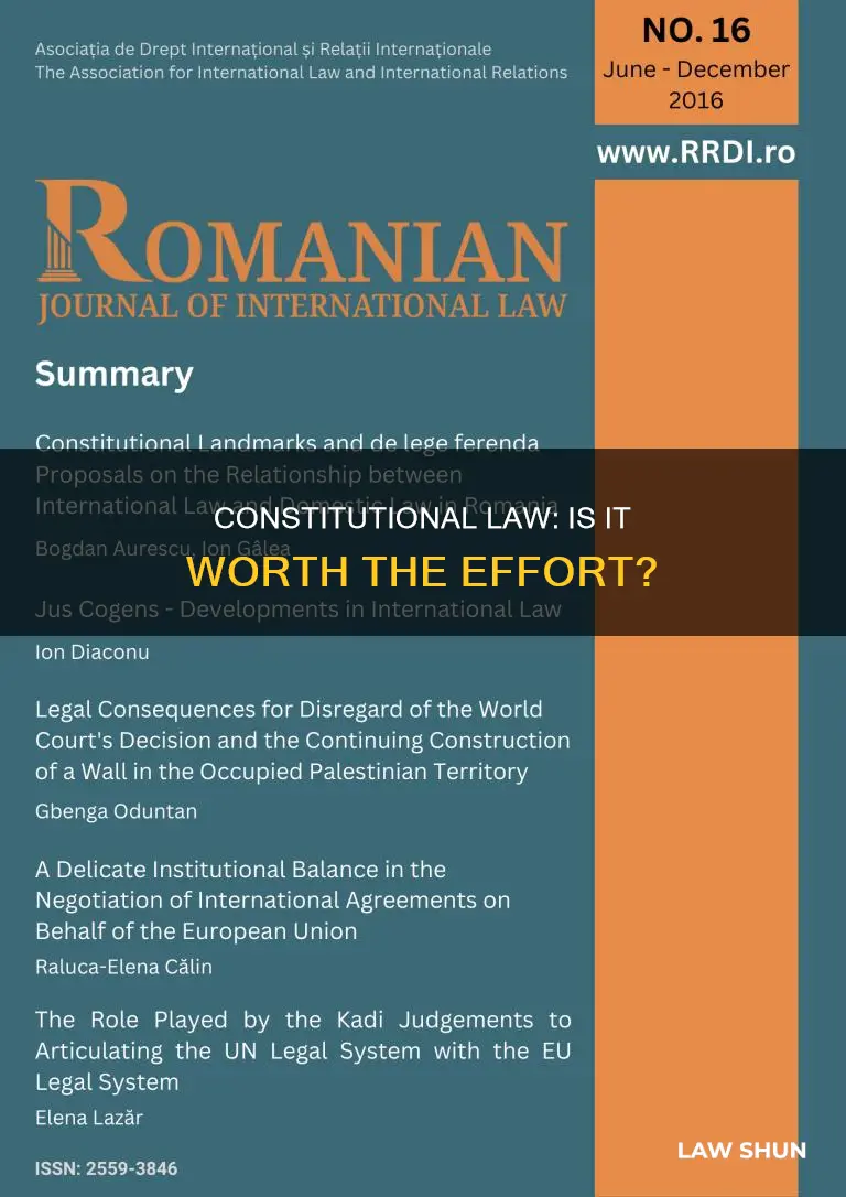 is constitutional law worth it